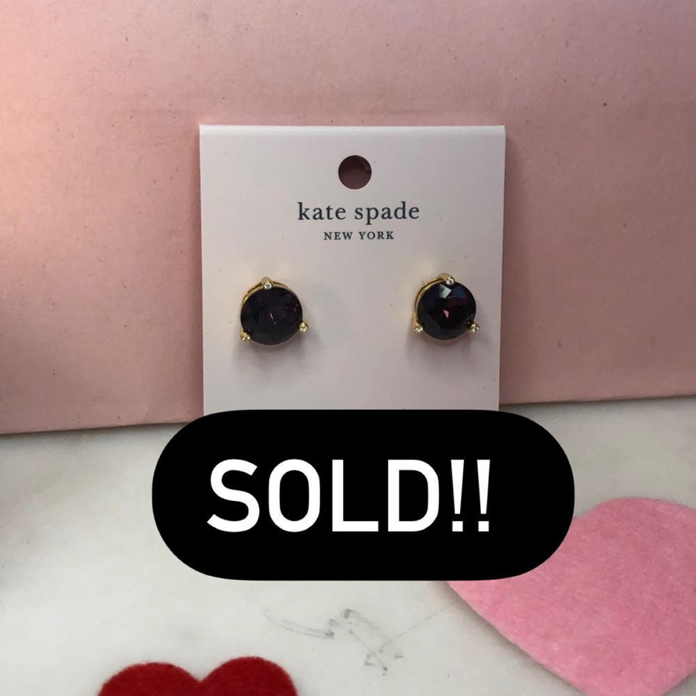 Kate Spade Deep Purple Studs